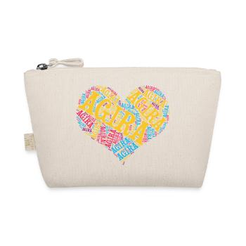 T-shirt Sicile T-shirt Agira mot nuage coeur - Trousse biologique - nature - Devant