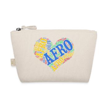 tshirt Afro coeur nuage de mots t-shirt collage - Trousse biologique - nature - Devant