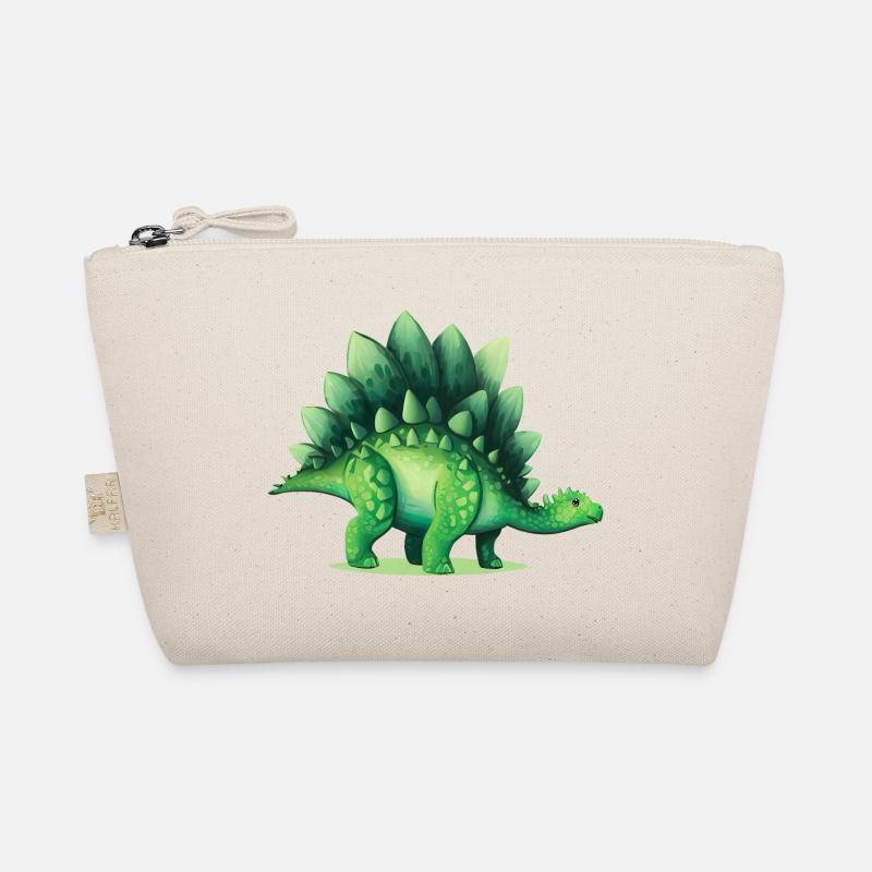 Dinosaurier Stegosaurus Grüne Echse Geschenk Bio-Täschchen