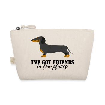 Dachshund Ember Silhouette - Organic Pouch - nature - Front