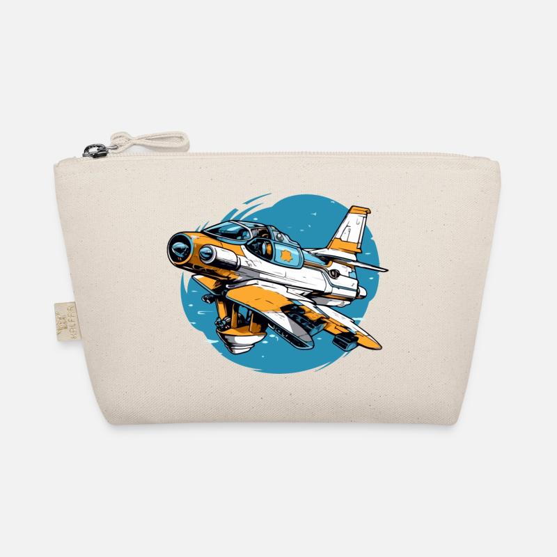 Furious volcano plane Organic Pouch