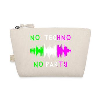 Kein Techno, kein Partymusik-Zitat - Bio-Täschchen - Natur - Vorne