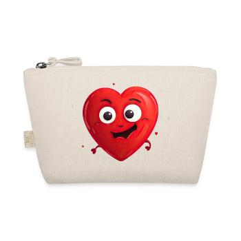 Cheerful heart - Organic Pouch - nature - Front