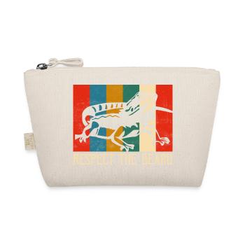 Respect The Beard Reptile Lizard Lover - Organic Pouch - nature - Front
