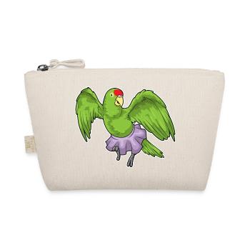 Parrot Ballerina Ballet Dance - Organic Pouch - nature - Front