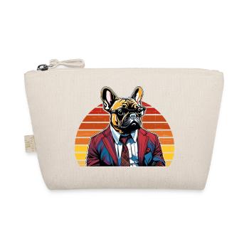 Chien Bouledogue Français T-shirt Chien drôle de chien design Chiens - Trousse biologique - nature - Devant