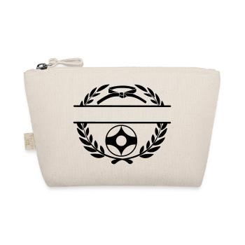 Laurel wreath with Kyokushin kanku - Organic Pouch - nature - Front