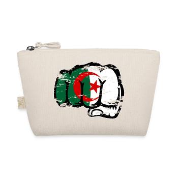 Algeria Flag Hand Fist Used - Organic Pouch - nature - Front
