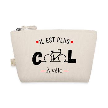 Il est plus cool à vélo -idée cadeau vélo - Trousse biologique - nature - Devant