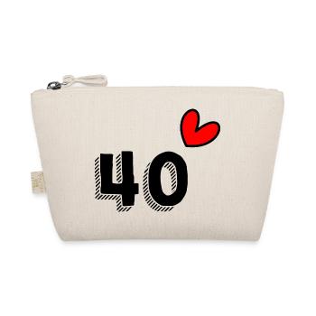 40. 40 YEARS. 40th ANNIVERSARY. 40TH ANNIVERSARY. - Organic Pouch - nature - Front