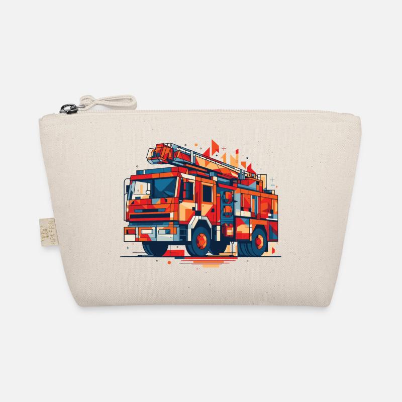 Polygon Fire Truck with Turntable Ladder Fire Brigade Organic Pouch