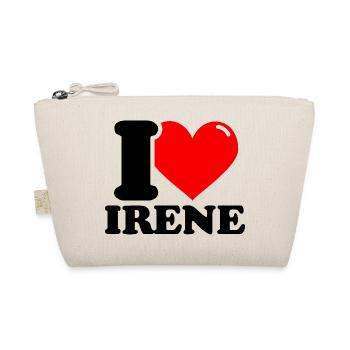 I love irene Vorname - Bio-Täschchen - Natur - Vorne