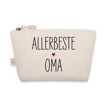 Allerbeste Oma, Beste Großmutter Herz, Geburtstag - Bio-Täschchen - Natur - Vorne