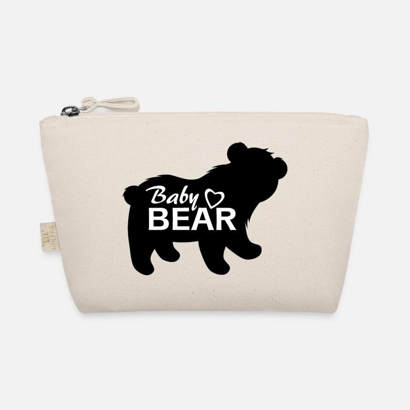 Silhouette eines Babybären Bio-Täschchen