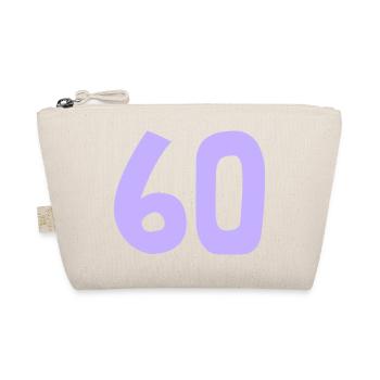 60. 60 YEARS. 60th ANNIVERSARY. 60TH BIRTHDAY. - Organic Pouch - nature - Front