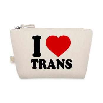 I love trans - Bio-Täschchen - Natur - Vorne