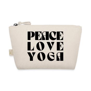 PEACE LOVE YOGA - Bio-Täschchen - Natur - Vorne