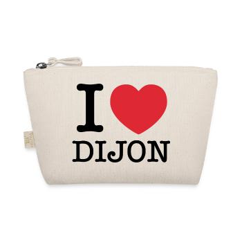 Ich liebe Dijon | Dijon | Ich Herz Dijon | Frankreich - Bio-Täschchen - Natur - Vorne