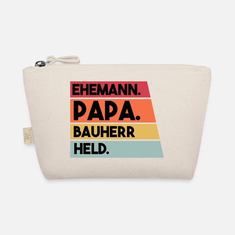 Ehemann Papa Bauherr Held Bio-Täschchen