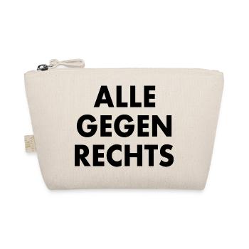 Alle gegen rechts - Bio-Täschchen - Natur - Vorne