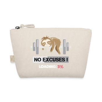Fitness Sloth Bodybilding no excuses funny - Organic Pouch - nature - Front