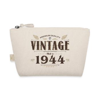 80 Years Old Vintage 1944 Limited Edition 80th - Organic Pouch - nature - Front