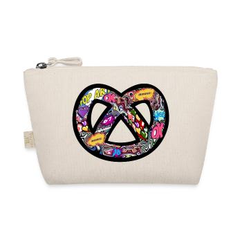 Logo t-shirt Bretzel Pop Art - Trousse biologique - nature - Devant