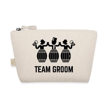 Team Groom (Junggesellenabschied / Bierfässer / B) - Bio-Täschchen - Natur - Vorne
