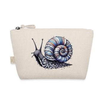 Schnecke - Bio-Täschchen - Natur - Vorne