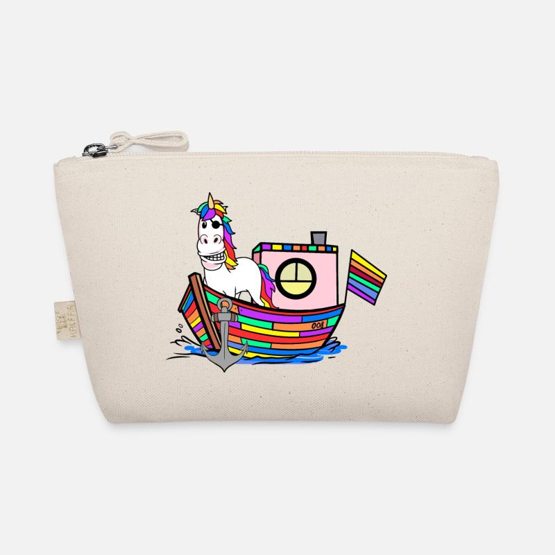 Regenbogen Einhörner Seemänner Regenbogenfahne Bio-Täschchen