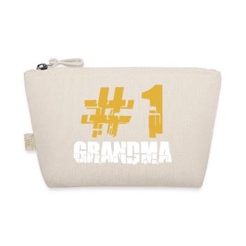 Erste 1 # Hashtag Grandma Oma Großmutter Liebe - Bio-Täschchen - Natur - Vorne