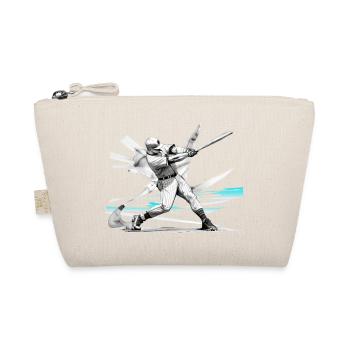 Baseballspieler, baseball - Bio-Täschchen - Natur - Vorne