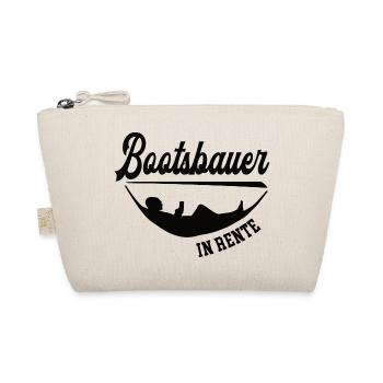Bootsbauer in Rente Rentenbeginn Schiffsbauer Chef - Bio-Täschchen - Natur - Vorne