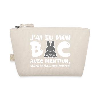 J'ai eu mon BAC Félicitations Nouveau Bachelier - Trousse biologique - nature - Devant