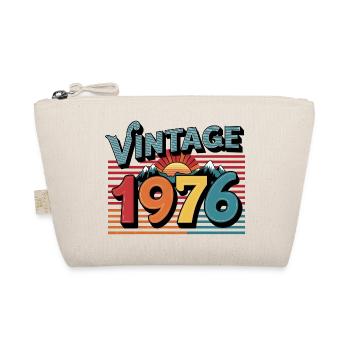Vintage 1976 47 Year Old Birthday Gift Man Fe - Organic Pouch - nature - Front