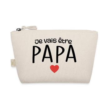 I'm going to be a dad - Dad to be a dad - Dad gift - Organic Pouch - nature - Front