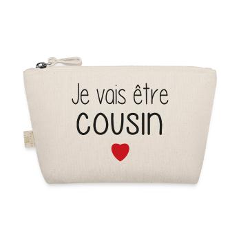 Je vais être cousin - cœur - Trousse biologique - nature - Devant