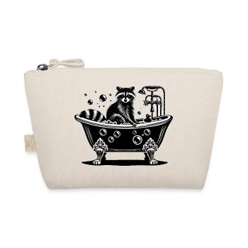 Raton laveur mignon dans la baignoire - Trousse biologique - nature - Devant