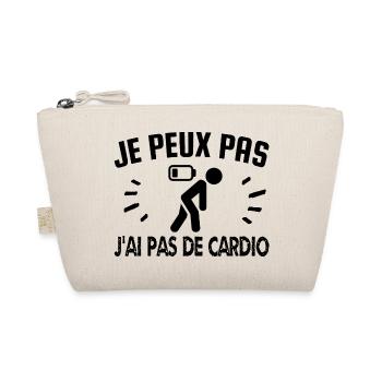 je peux pas j'ai pas de cardio - Trousse biologique - nature - Devant