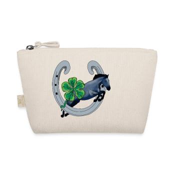 Cheval avec Chance et Trèfle Vert - Trousse biologique - nature - Devant