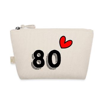 80. 80 ANS. 80e ANNIVERSAIRE. ANNIVERSAIRE 80 ANS. - Trousse biologique - nature - Devant