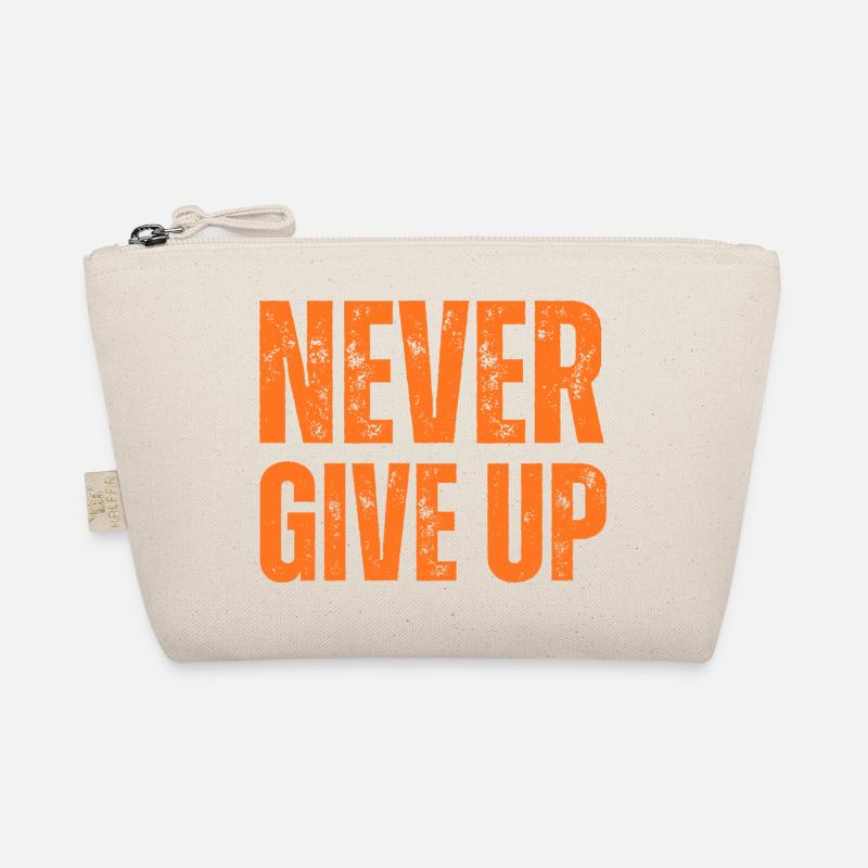 NEVER GIVE UP Bio-Täschchen