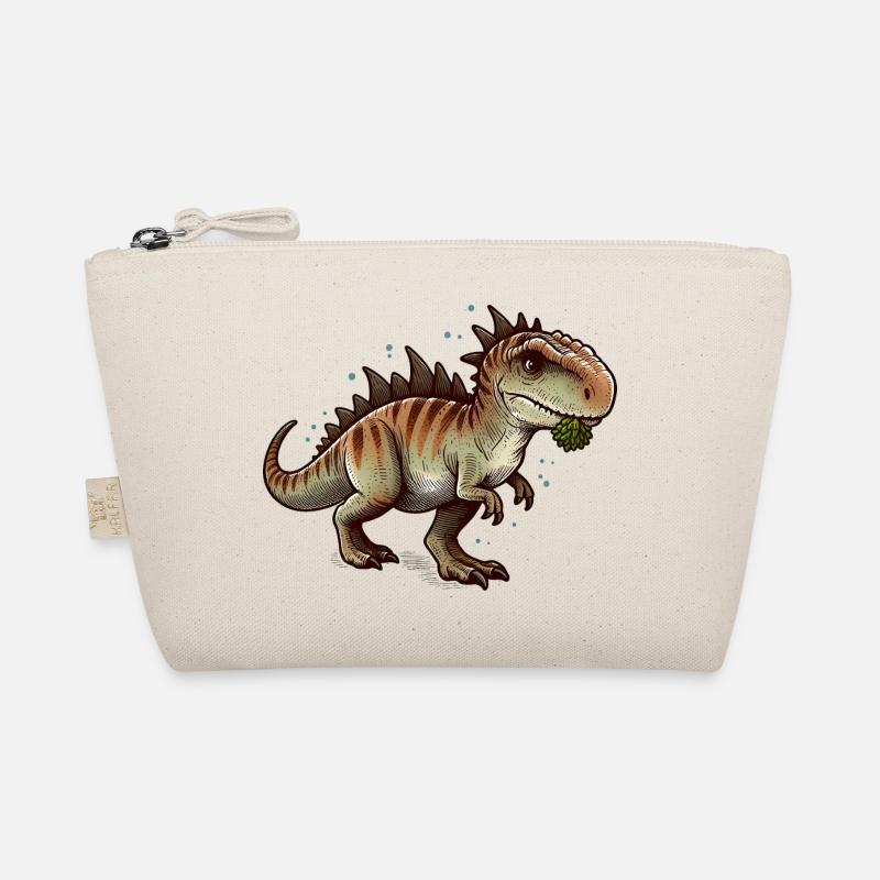 T-Rex Dinosaurier - Bio-Täschchen - Natur