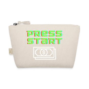 Press Start Retro Arcade Bill - Organic Pouch - nature - Front