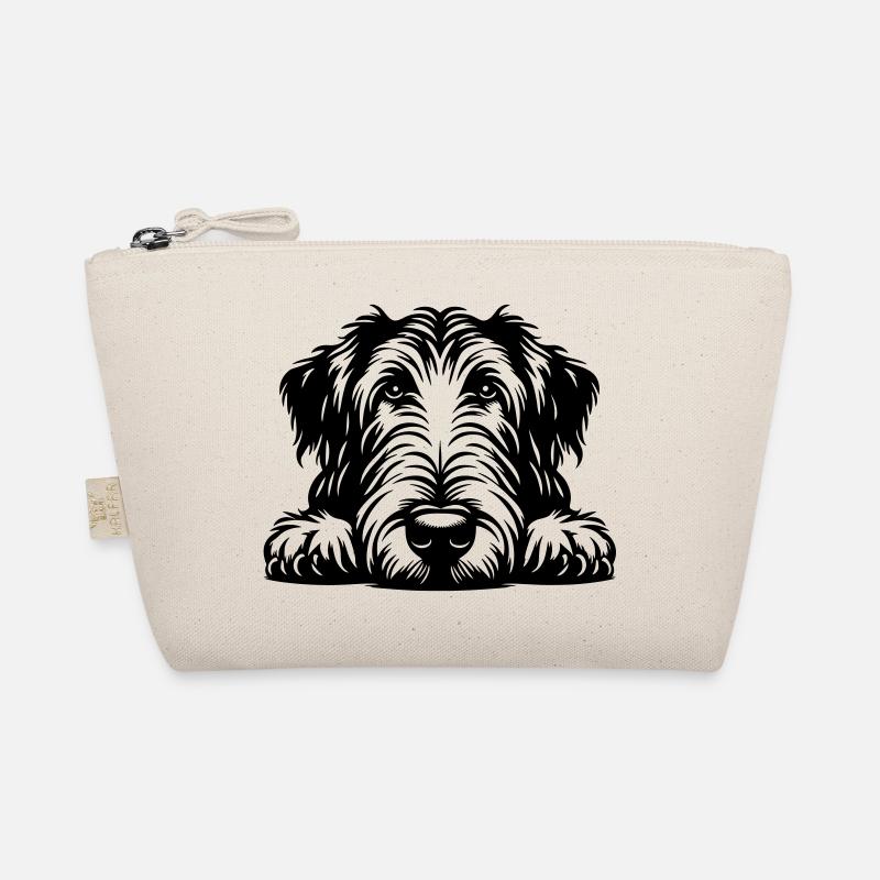 Irish Wolfhound Kopf mit Pfoten Bio-Täschchen