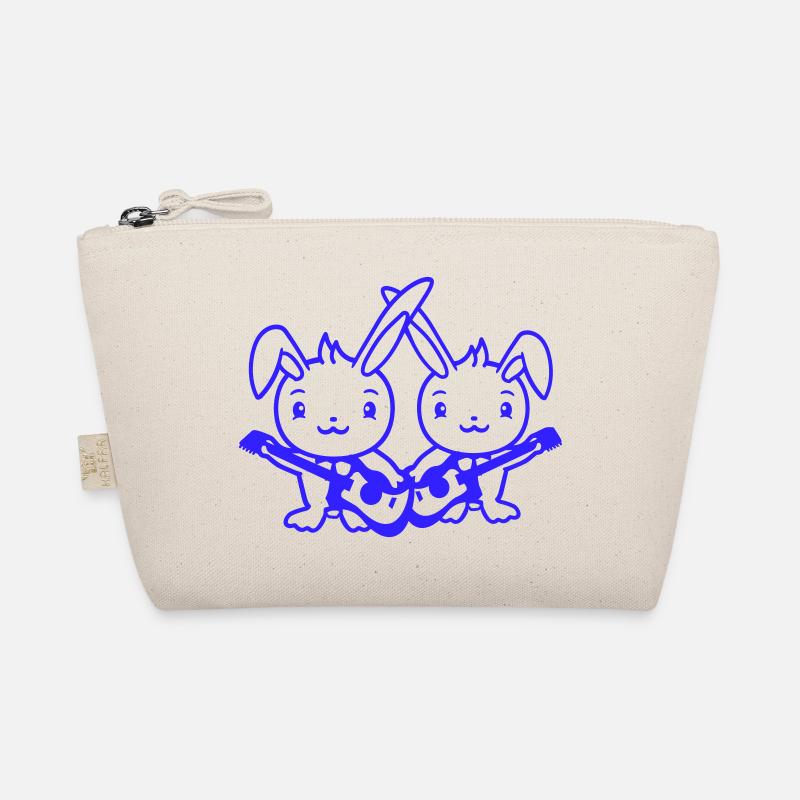 Lapins Lapin Bande de Pâques Mignon Deux Amis Équipe Trousse biologique