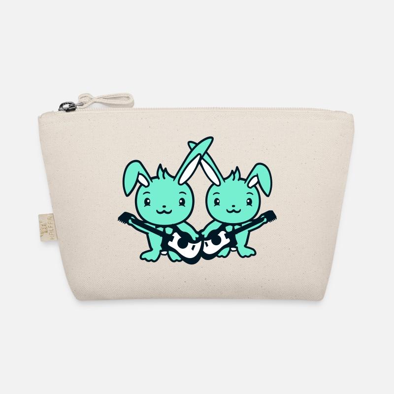 Lapins Lapin Bande de Pâques Mignon Deux Amis Équipe Trousse biologique