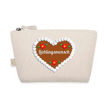 Lieblingsmensch Lebkuchenherz Geschenk - Bio-Täschchen - Natur - Vorne