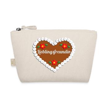 Lieblingsfreundin Lebkuchenherz Freundin Geschenk - Bio-Täschchen - Natur - Vorne