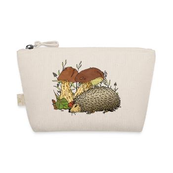 Hedgehog - Organic Pouch - nature - Front